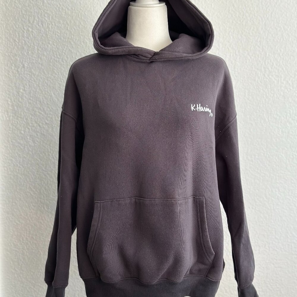 Cotton On x Keith Haring Graphic Hoodie Gray Size Small - Picture 2 of 8